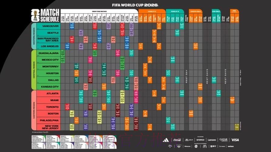 2026世界杯每日赛程高清版比赛时间表直播平台 2026世界杯每日赛程高清版比赛时间表直播平台